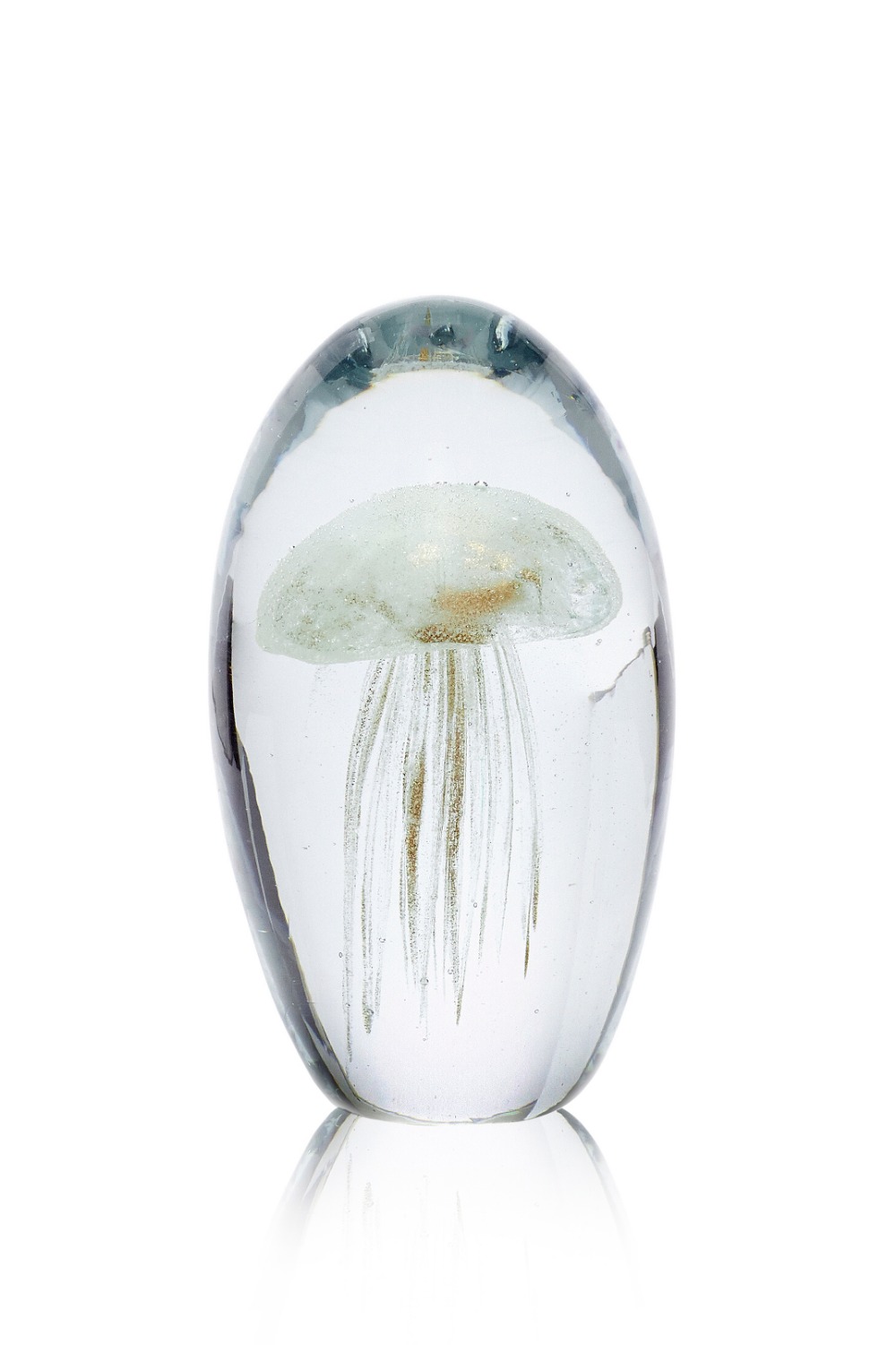 Paperweight Glass Jellyfish L