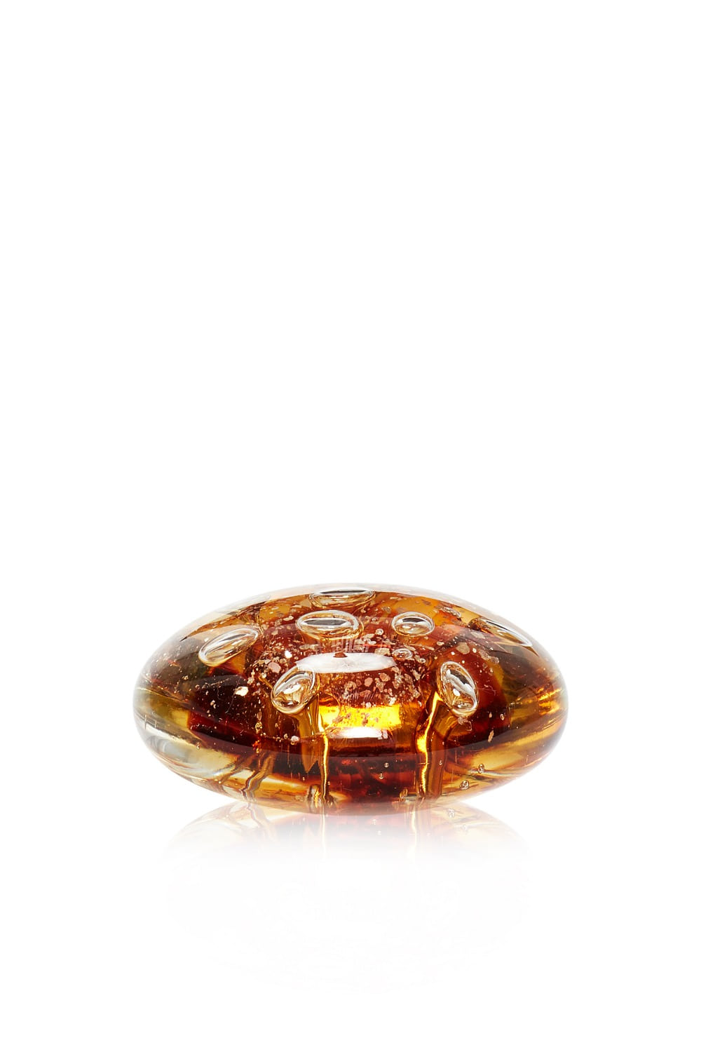 Paperweight Glass Amber