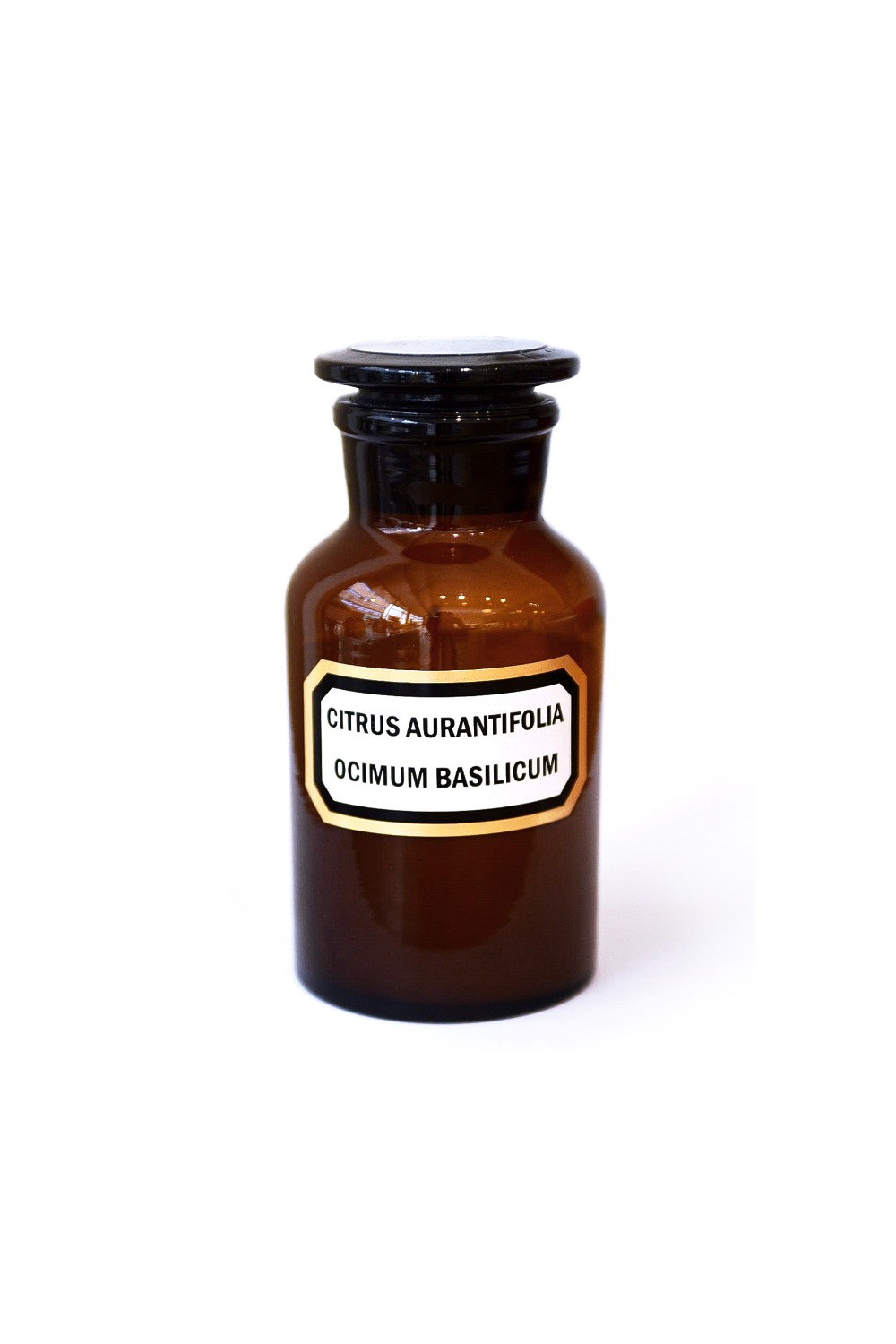 Apothecary Candle Lime Basil Mandarin - Amber