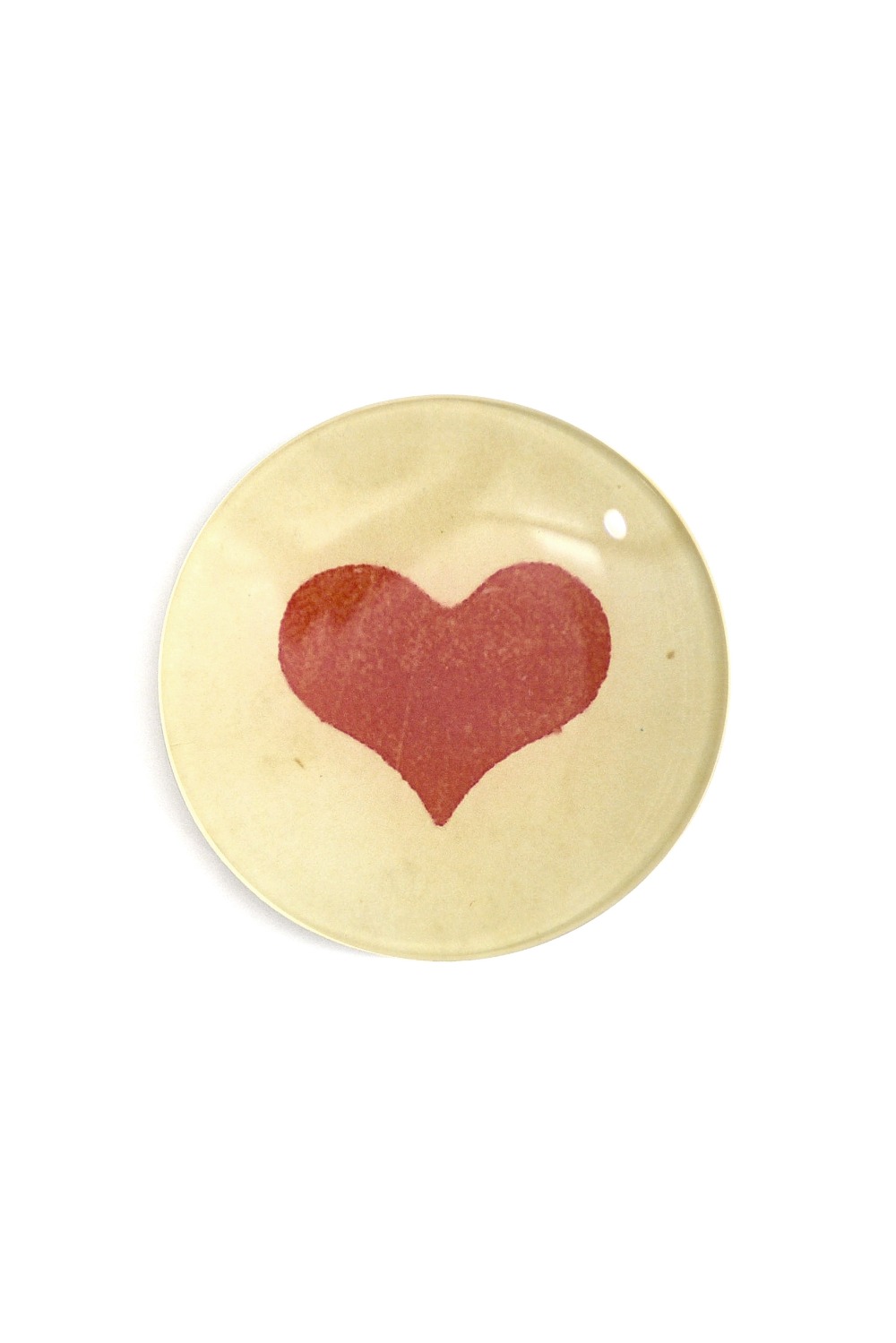 4&quot; Round Plate - Wide Heart